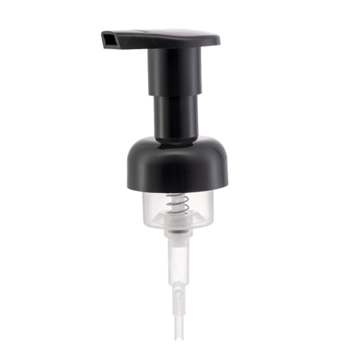 Bomba de espuma de pescoço longo lisa preta de 40MM