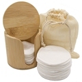 Bamboo Terry Reusable Makeup Remover Pads with Storage Jar1