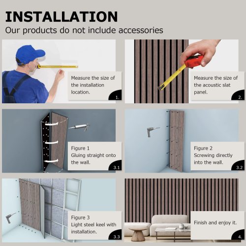 Do you know how to install the soundproofing wood wall panels?