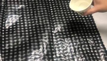 hdpe woven black white grid waterproof test