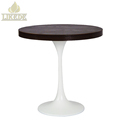 Modern Metal Base Coffee Table with Plywood Top for Home Bar1