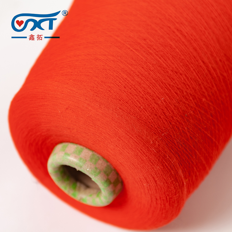 Raw red 100% Cotton Yarn Dyed Combed Cotton Skin-friendly