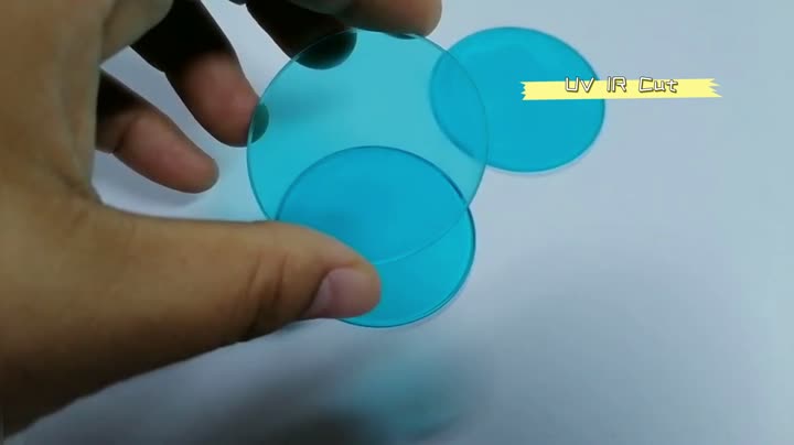 Filtro de corte UV Ir QB21 Filtro azul óptico Vidrio BG38 BG39 Ventana para cámara