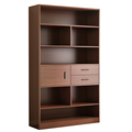 Modern Wood Bookshelf Storage Cabinet Display Rack for Home1