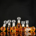 Luxury Mini Empty 50ml 100ml Decanter Vodka Glass Liquor Wine Spirit Bottle with Lid for Brandy Whisky1