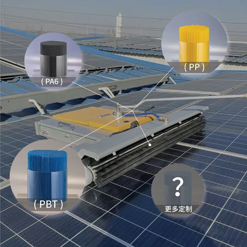 Filamento para la limpieza del video del panel fotovoltaico