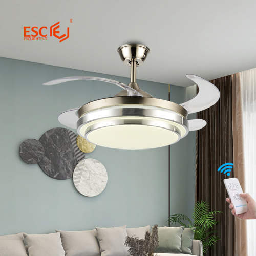 How to clean the fan blades of invisible ceiling fan lights?