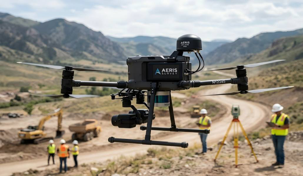 Solução de antena GNSS para drone