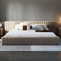 Nordic Technology Fabric Bed Bed Light Luxury Wabi-Sabi Wind Bed Kamar Tidur Master Sederhana Tempat Tidur Ganda Kustom untuk Furnitur Kamar Tidur1