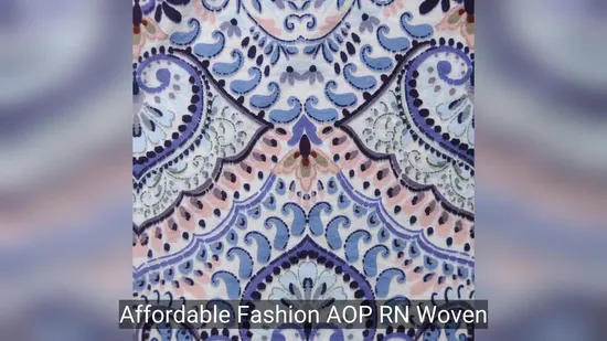 แฟชั่นราคาไม่แพงผ้าทออ๊อฟรันพิมพ์ลายเปลือกเครป1