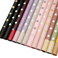 Wholesale Matte Paper Gold Dot Jelly Film Floral Wrapping Paper Gift Bouquet Wrapping Paper1