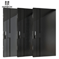 Hitech Big Solid Wood Door Walnut Veneer Wooden Doors1