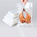 Bolsa de nylon transparente de vedação a vácuo de alta barreira para embalagem de alimentos congelados com carne com lágrima Notch1