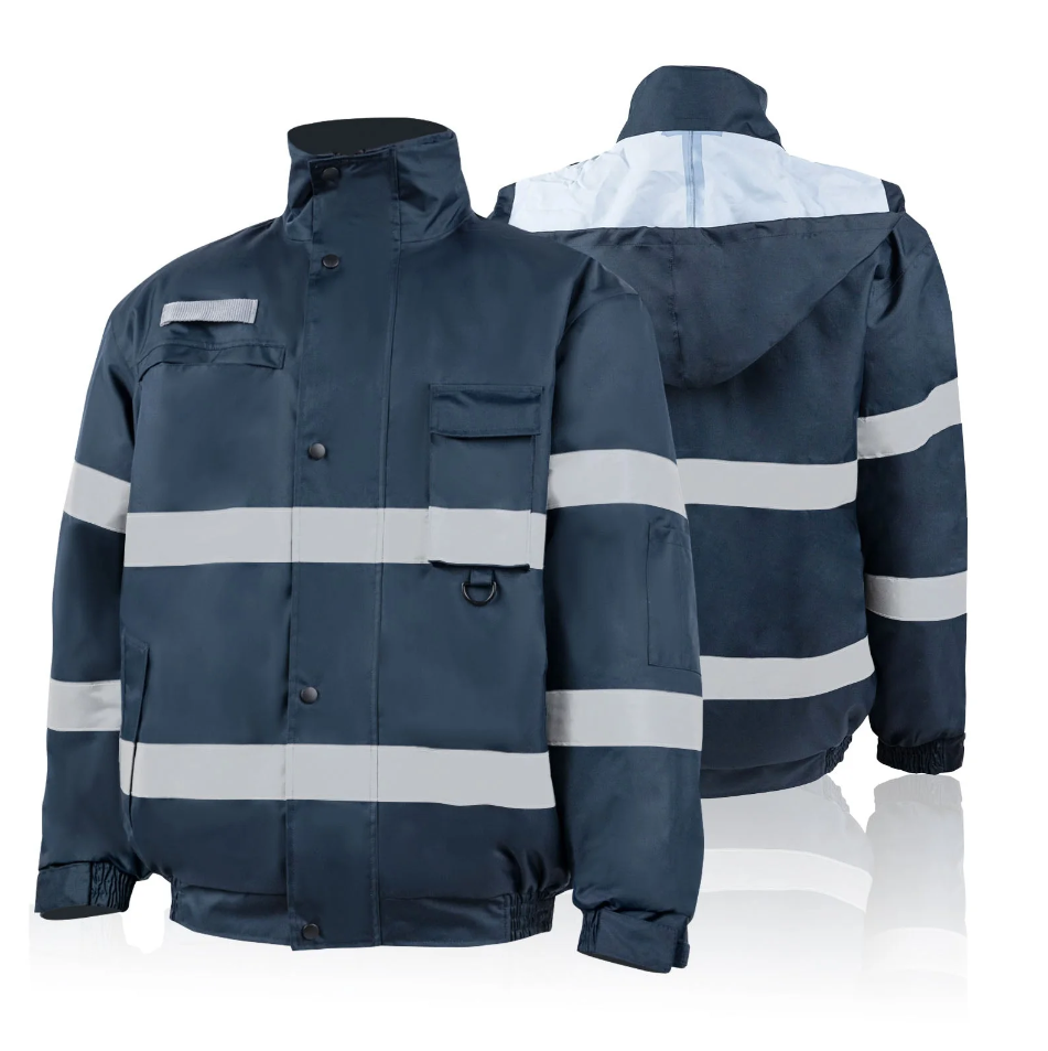 JK44 Hi Vis Reflective Jacket Winter Safety Jacket