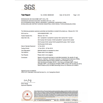 RoHs test report