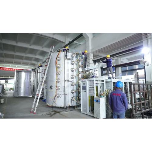 Equipo de caoting pvd chapado en oro cromado de titanio