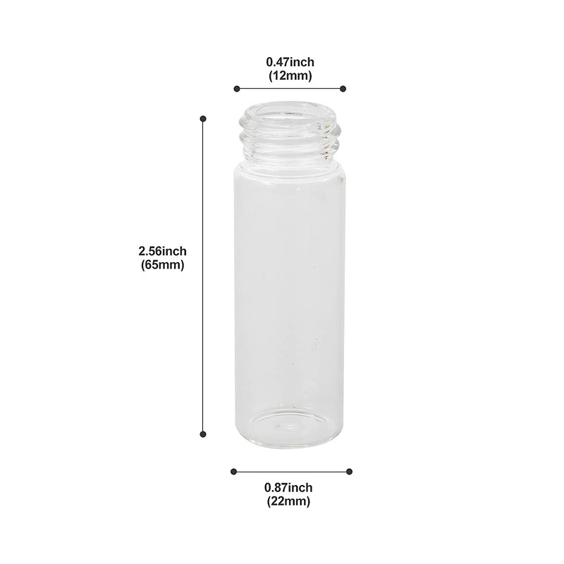 Glass Vial With Silver Aluminum Lid