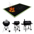 HUICAI Onder Grill vloer Protester brandwerende mat waterdichte oliebestendige grill pads vuurplaats mat open haardmat reflecterende trim1