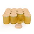 210ml 300ml 420ml Official Householder Custom Bright Yellow Glass Candle Jars Simple And Elegant With Wooden Lid1