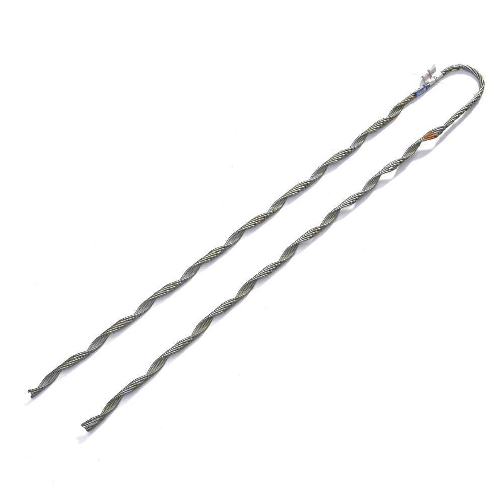 Agarre tipo callejón sin salida de cable de acero para fibra óptica