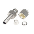 Stainless Steel Compression Fitting: Tube Compression to Hose Barb Fittings1