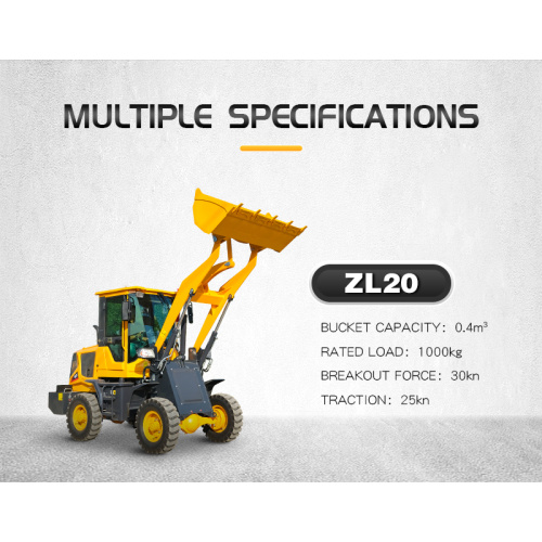 Chinese Loaders 2ton Mini Telescopic Wheel Loader