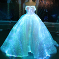 Paramount Multi-Colors LED Glowing Optic Fiber Wedding Dress for Party Events1