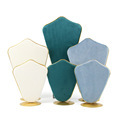 Gold Edged Flannel Velvet Jewelry Display Board and Stand for Necklaces, Earrings - Available in Multiple Sizes1
