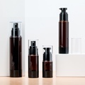 Wholesale Brown Airless Skin Care Bottles 15ml 30ml 50ml 100ml1