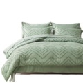 Rancho Queen Comforter Set Green Tufted Bed in a Bag 7 Pieces with comforters and Sheets All Season Bedding Sets1