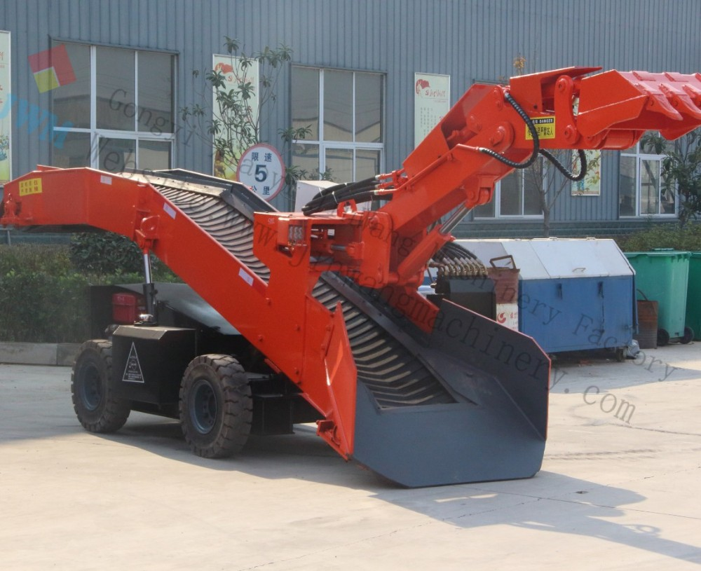 Crawler type mucking loader