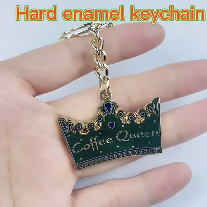 Custom Metal Keychain Of Crown Design