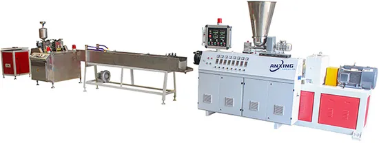 प्लास्टिक पीवीसी लकड़ी के एज बैंड टेप बनाने वाली एक्सट्रूज़न मशीन उत्पादन लाइन1