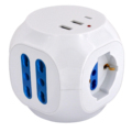 USB-C Cube Socket Extension Power Strip with 4 USB Ports - PRESA1