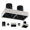 Double Head Square Spotlight: 8W/10W MR16 COB Adjustable LED Light for Hotels, Restaurants, and Living Rooms1