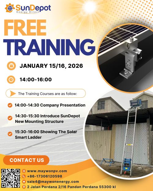 Первое мероприятие в Малайзии! SunDepot предлагает бесплатное обучение работе с оборудованием для солнечной энергетики!