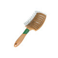 Green Eco-Friendly Custom Logo Chinese Fir Detangling Vent Hair Brush: Anti-Static Massaging Scalp Styling Tools for Women1