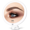 Wholesale Vanity Mirrors: 7X, 10X, 15X Magnifying Plastic Mirrors with Printed Logo and Built-in Light for Shaving1
