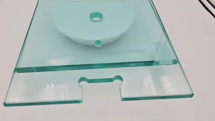 10 mm geschmittertes Glas für Duschenentür