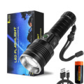 Timjay 5 Modes Digital Power Display Telescopic Zoom USB Rechargeable Aluminum Alloy LED Torch Light1