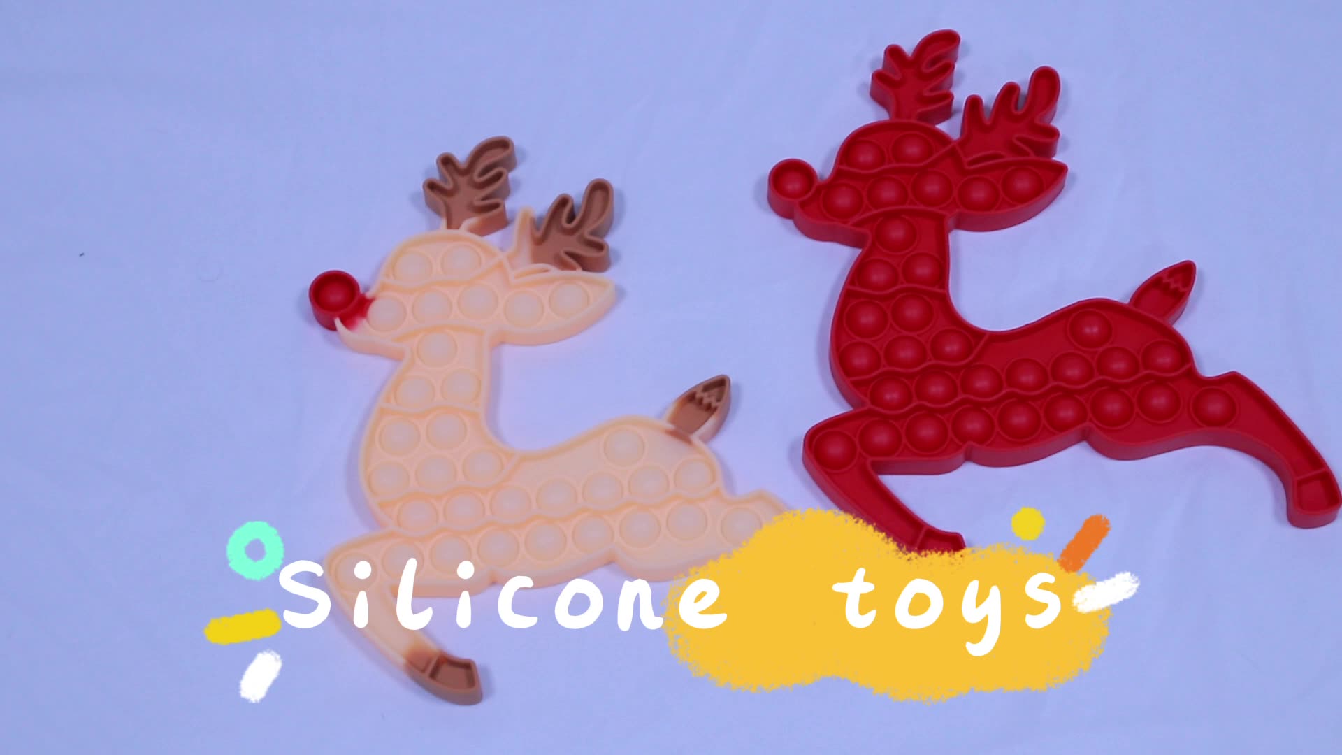 Noël présente des enfants en silicone Control Contrôle pionnier Décompression Toy Pop1