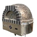 Portable Outdoor Gas Pizza Oven with Large Commercial Round Pizza Stone1