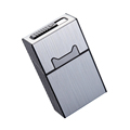 Hot Sale Metal USB Rechargeable Lighter Cigarette Box Set for 20 PCS Cigarettes1