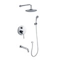 High Quality Luxury Bathroom Rainfall Shower Faucet & Bath Shower Mixer Set1