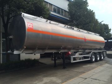 Aluminum alloy tank semi-trailer