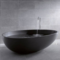 Black Artistic Solid Surface Bathtub BS-8608B1