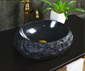 Modern Round Granite Polished Bathroom Sink - Custom Size 12L1