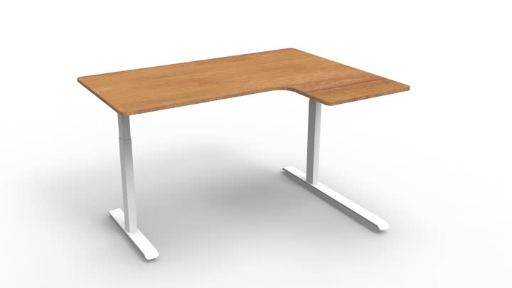 L-Shaped Electric Height Adjustable Standing Desk