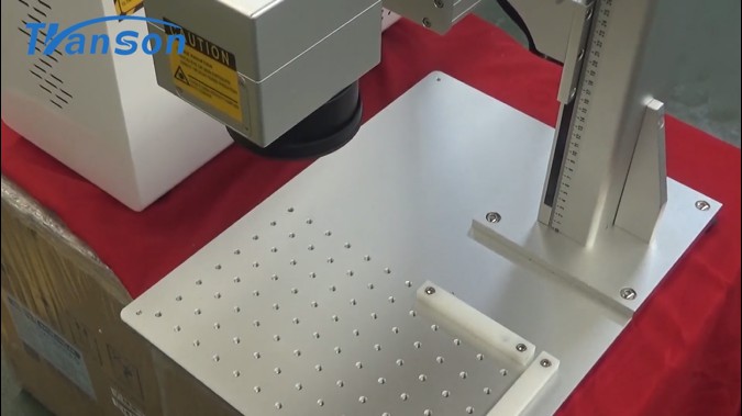 white mini fiber laser marking machine