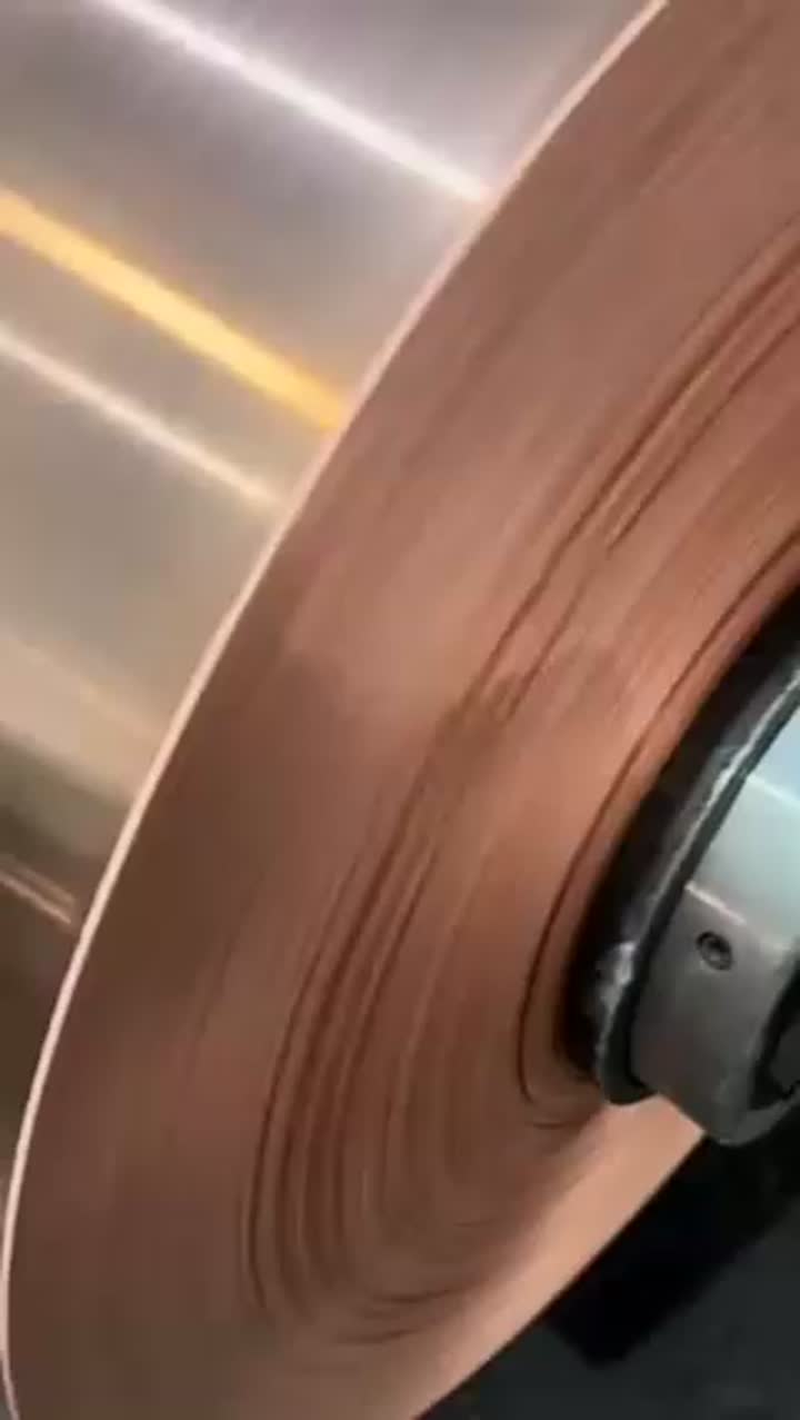 Máquina laminadora de tiras de aluminio/cobre